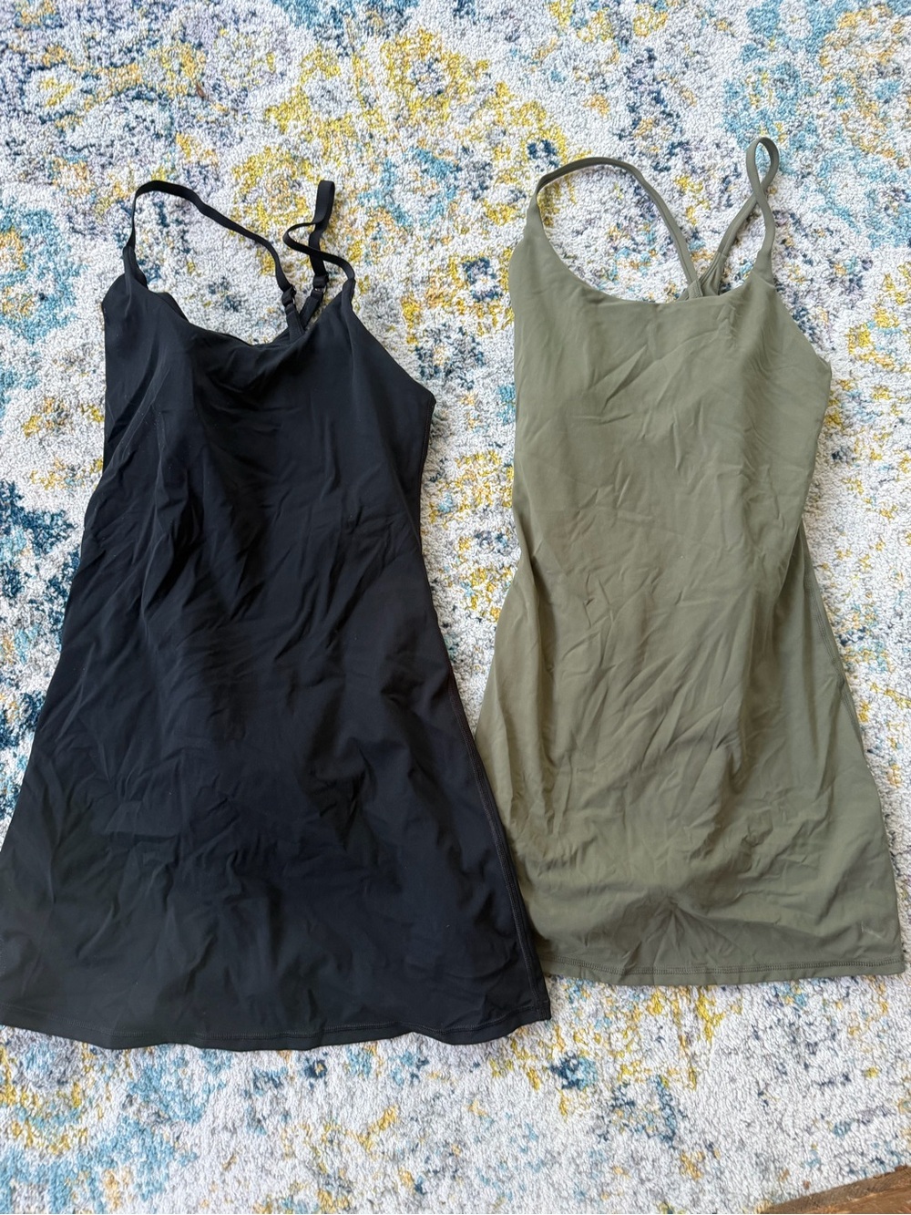 HALARA Black and Olive athletic Dresses
